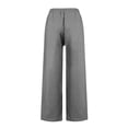 thumbnail image 4 of Linen Pants Women 2026 Fashion Wide Leg High Waisted Palazzo Pant Summer Boho Casual Drawstring Beach Lounge Trousers Gray M, 4 of 7