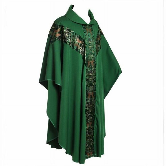 BLESSUME Green Church Father Priest Mass Vestments