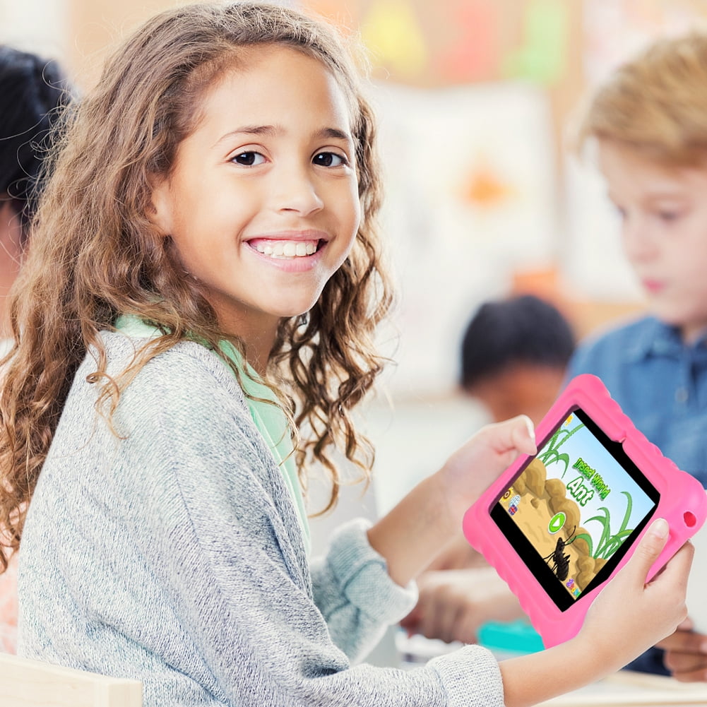 Tagital T7K Plus 7” Android Kids Tablet WiFi Camera for Children Infants Toddlers Kids Parental Control with Kickoff Stand Case Android 9.0 (2020 Version)