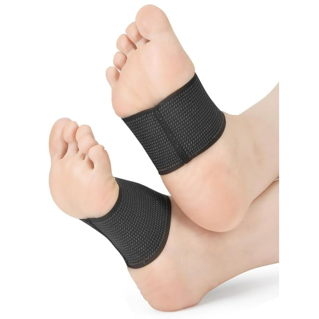 EcoNesxp W Copper Infused Compression Plantar Fasciitis Arch Support Sleeve for Flat Feet Updated Low Correction Arch Collapse High Arch Pain Relief