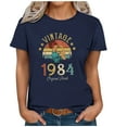 thumbnail image 4 of Kayannuo Blouses for Women Tee Shirts for Women Valentine's Day 1974 Vintage Shirt For Women 50th Birthday Gifts 1974 Birthday Gifts Idea Retro Short Sleevel T Shirts Party Tops Funny Tees, 4 of 4