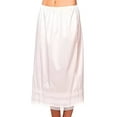thumbnail image 4 of Plus Size Women Dress Ladies Elastic Waist Slip Long Skirt Underskirt Petticoat, 4 of 5
