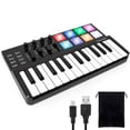 thumbnail image 1 of driver midi lotmusic Worlde TUNA PANDA MINI 25 teclas teclado USB portátil Midi con 8 RGB retroilumi, 1 of 6