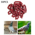 thumbnail image 3 of 50x 2023 Pigeon Leg Rings Band Pigeon Leg Rings Bird Foot Numbered Identification Band Pigeon Bands for Bantam Finch Canary Brown, 3 of 9