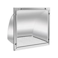 thumbnail image 2 of Cubierta de ventilación de la secadora Cubierta de ventilación de pared Deflector de secadora Rejilla de ventilación de salida de pared de metal para 6 pulgadas, 2 of 9
