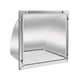 thumbnail image 2 of Cubierta de ventilación de secadora Tapa de ventilación de pared Tapa de ventilación de pared plateada Fácil de instalar Ventilación exterior Cubierta 6 pulgadas, 2 of 8