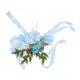 thumbnail image 3 of Arreglo artificial para bodas, hoteles y ceremonias Decoración floral para sillas en gasa celeste, 3 of 8