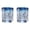 2PCS Decanter-3, variant on Goose FLY BEYOND Frozen Flight Edition Glass Cup - Goose Frozen Flight Edition Collectible Frosted Glass Tumbler, Blue and Silver Embossed Rocks Glass