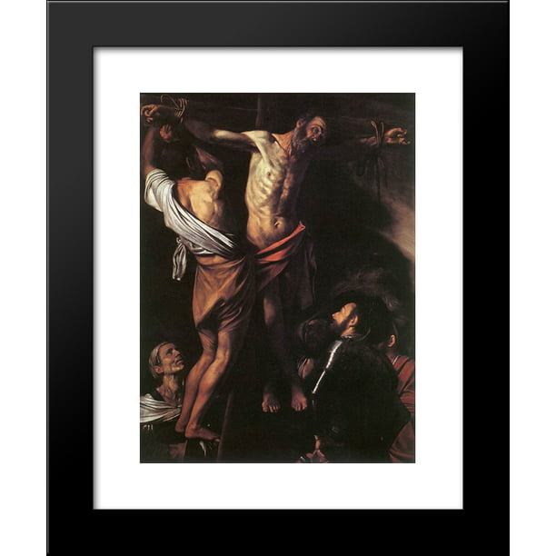Crucifixion of Saint Andrew 20x24 Framed Art Print by Caravaggio ...