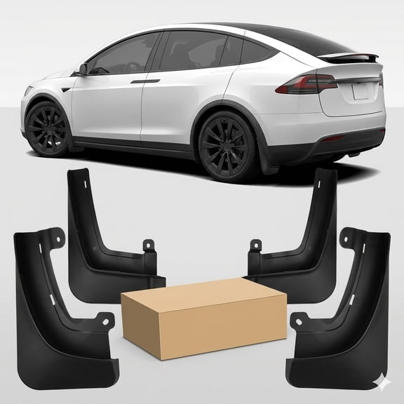 tesla model X mud flaps tesla model X Accessories All-Weather Mud Guard Body Kits for tesla model X 2023-2026