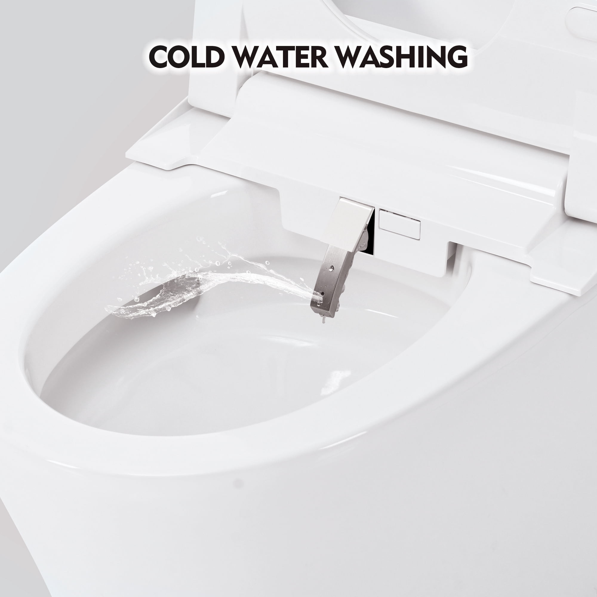 Smart Toilet Bidet Combo with Self-Cleaning Nozzle