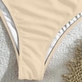 thumbnail image 4 of UTSJKR Women's Floral 3D Rose Halter One-Piece Swimsuit, Sexy Cutout Waist Cheeky Bathing Suit for Beach & Vacation Beige S, 4 of 6