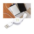 thumbnail image 3 of Câble Rétractable Micro USB A vers USB 2.0 B Mâle Chargeur de Synchronisation de Données pour Android-Noir, 3 of 5