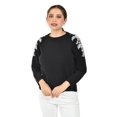 thumbnail image 4 of Sueter con bordado y pedrería en los hombros Roman Fashion / Juvenil, 4008 (Negro) negro M, 4 of 5