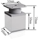 thumbnail image 2 of CHAO Patas ajustables para muebles, 4 patas de gabinete, 50 mm de altura ajustable, 0-20 mm, patas de mesa de aluminio para escritorios, sofás y muebles de bricolaje, 2 of 5