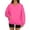 Pink, variant on Women's Fashion Solid Color Long Sleeve V-Neck Sweatshirt for Everyday Style and Relaxed Feel with Lightweight,Pink,L