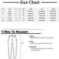 thumbnail image 3 of Babysbule Womens Capris Pants Womens Solid Color Comfortable Elastic Waist Casual Trousers With Pocket, 3 of 8
