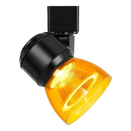 

Cal Lighting HT-888-LED Plastic Track Fixture in Black/Clear Amber Orange