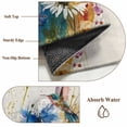 thumbnail image 6 of Hummingbird Area Rugs 4'x6', Washable Small Throw Rugs for Office Bathroom, Spring Vintage Oil Painting Sunflowers Beige Indoor Outdoor Rug Non-Slip Low Pile Carpet Runner Reversible Floor Mats, 6 of 8