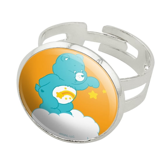 Care Bears Wish Bear Silver Plated Adjustable Novelty Ring