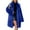 002 Blue, variant on Womens Faux Fur Coats Warm Long Furry Jackets Long Sleeve Lapel Winter Fluffy Outerwear Shaggy Parka Coat