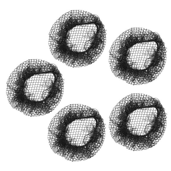 Eease 20pcs Black Crochet Hair Net Rayon Snood for Sleeping