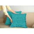 thumbnail image 2 of Ambesonne Teal Throw Pillow Cover 2 Pack, Triangles Squares Modern, 16", Turquoise Aqua, 2 of 5