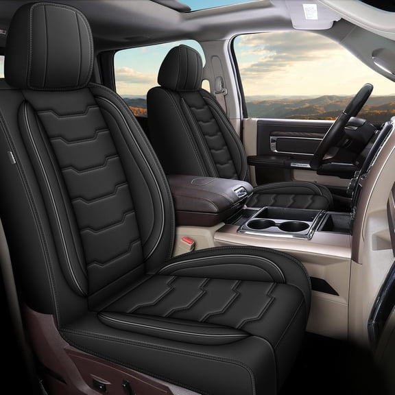Full Set Seat Covers Fit for Dodge RAM 1500 2500 3500 2002-2026 Car Seat Cover Truck Pickup Crew Double Quad Cab Faux Leather