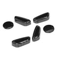 thumbnail image 4 of Adjustment Switch Sticker, Carbon Fiber Style Antirust Paste  Adjustment Button Trim, 6pcs Colorfast Fit For   2015-2020 Auto Parts, 4 of 8