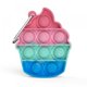 thumbnail image 3 of Juguete de llavero para adultos, juguete de 4 piezas para la yema del dedo, colgante de música con burbujas para los dedos, juguete de descompresión de silicona Feliz Sencillez, 3 of 5