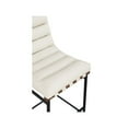 thumbnail image 4 of Meridian Furniture Burke Cream Vegan Leather Bar Stool, 4 of 9