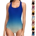 thumbnail image 2 of Gswybco Summer Swimsuits for Women Period Swimwear 1 Piece Crew Neck Bathing Swimwear Sleeveless Camisoles Beachwear Swimwear with Chest Cushion, 2 of 6