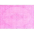 thumbnail image 1 of Ahgly Company Indoor Rectangle Abstract Pink Modern Area Rugs, 2' x 5', 1 of 4