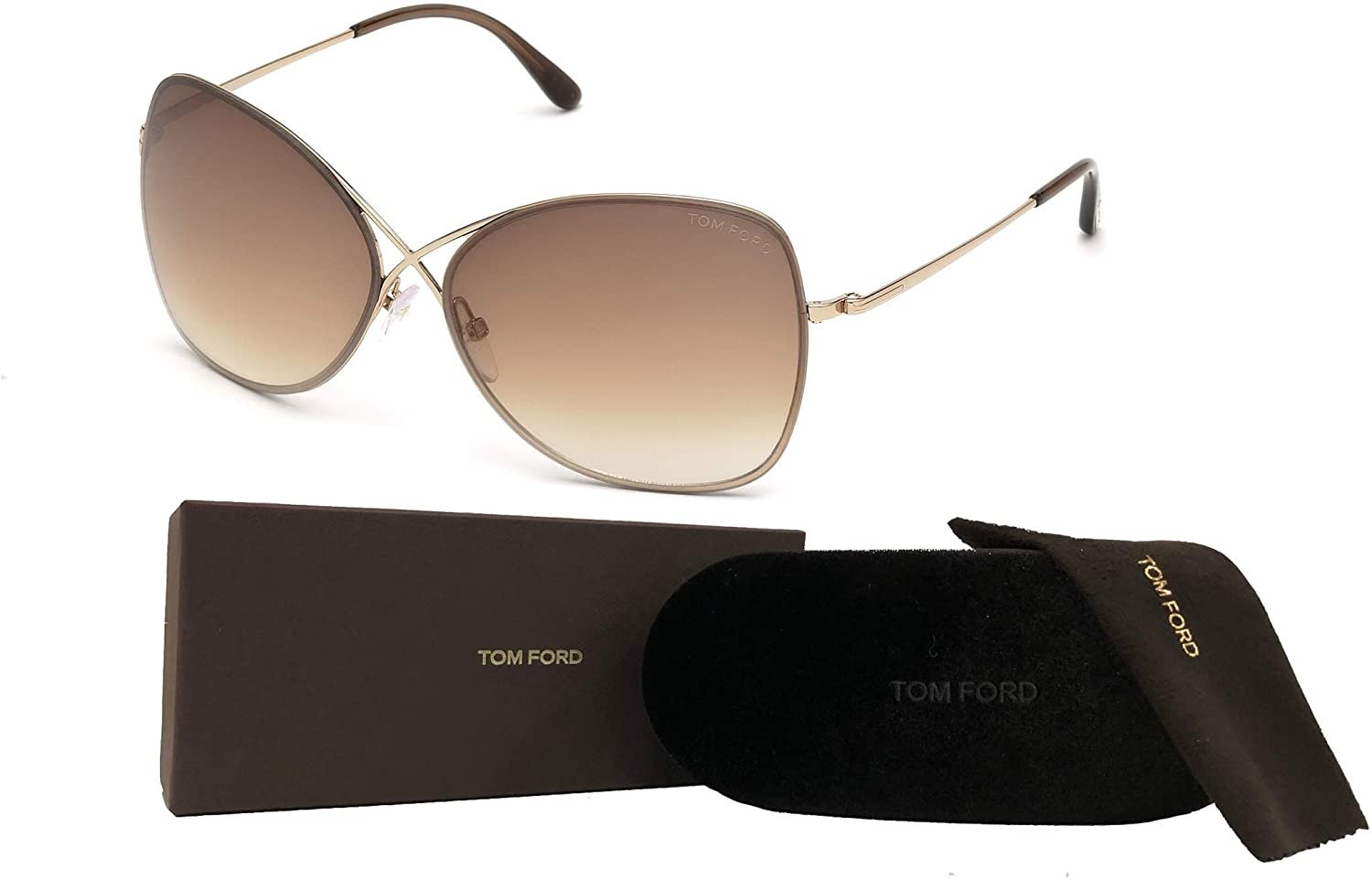 NEW TOM FORD SUNGLASSES, FT0250 08C GUNMETAL WOMEN EYEWEAR TF250 08C FT0250_08C_OS_A main image 4