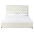 thumbnail image 3 of Steve Silver Isadora Tufted King Platform Bed in White, 3 of 4