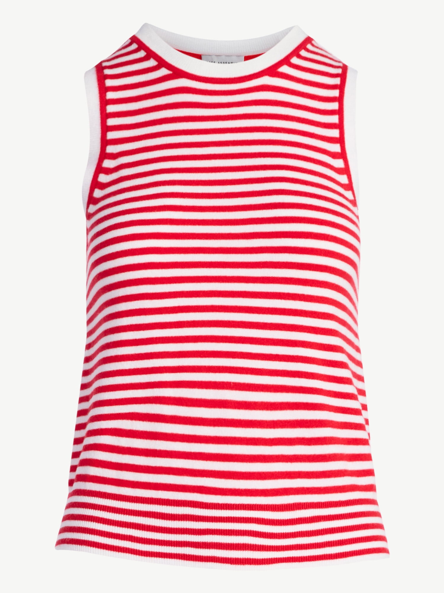 Free Assembly Women's Cozy Yarn Sleeveless Sweater Shell, Sizes XS-XXL