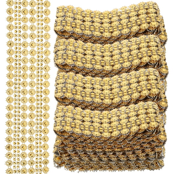 4Pcs Cuttable Costume Trim Multi-function Bead Trim Decorative Craft Trim Clothes Supply