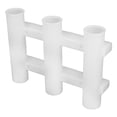 thumbnail image 2 of Fishing Rod Storage Holder, 3 Tubes Fishing Rod Rack Stable Multifunctional ABS Easy To Install  For Kayak White, 2 of 8