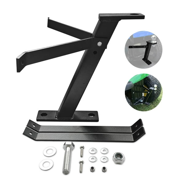 KAIRAY Lawn Mower Tractor Towing Hitch Garden Lawn Pro Tow Mower Hitch Kit Black Powder-Coated Finish