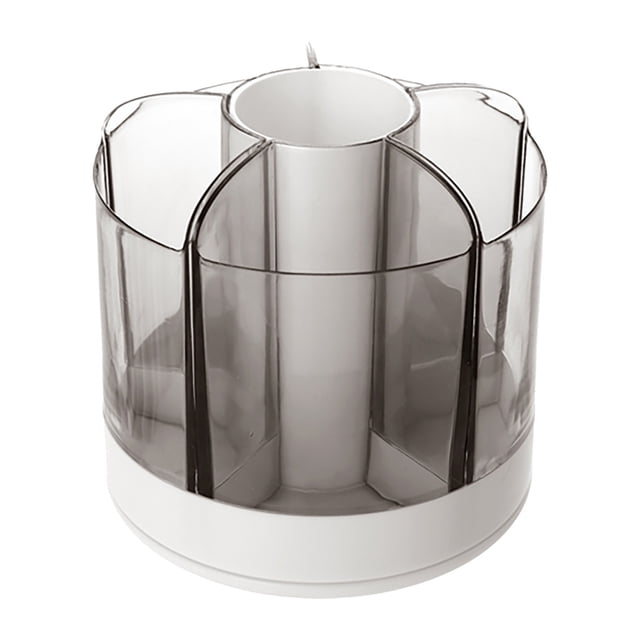Organizador de Brochas de Maquillaje Giratorio de 360 Grados, con Capacidad para 60 Pinceles y Bolígrafos, Diseño Acrílico Transparente.
