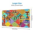 thumbnail image 3 of Kdxio Dancing African Womans Print Large Gaming Mouse Pad,Non-Slip Base,Water Resist Keyboard Pad for Gamer,Office & Home,29.5 x 15.8 in, 3 of 9