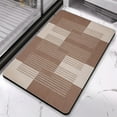 thumbnail image 2 of Upgrade Your Home Decor with 20x32 inch Bathroom Rug by Rockwood Collection: Modern Geometric Patchwork Design, Ideal for Bathroom, Bedroom, Office, Living Room, Entryway, on Hardwood Floors, 2 of 5