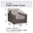 thumbnail image 2 of Vailge Fundas Para Sillas De Patio, Fundas Para Asientos Profundos, Resistentes E Impermeables, Fundas Para Muebles De Jardín Y Césped Al Aire Libre (Paquete De 4, Gris Grande), 2 of 8