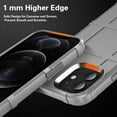 thumbnail image 4 of Dteck Rugged Case For iPhone 12 6.1" / 12 Pro 6.1" (2020) with Front Tempered Screen Protector, Shockproof Armor TPU Soft Back Protective Cover, Gray, 4 of 7