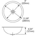 thumbnail image 6 of 18 Gauge Stainless Steel 11.375" x 11.375" x 4.75" Single Bowl Undermount Bathroom Sink, 6 of 7