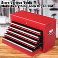 thumbnail image 4 of 24" Portable Tool Box, 5 Drawers & Top Storage Tray Tool Box with Drawers, Lockable Metal Tool Chest Cabinet for Garage, Warehouse, Repair Shop & Home, 4 of 18