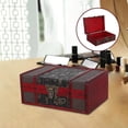 thumbnail image 5 of Decorative Wooden Box Vintage Treasure Chest with Lock for Jewelry Storage, 5 of 5