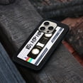 thumbnail image 4 of WIRESTER Shockproof Soft Rubber Cover Case for Apple iPhone 16 Pro 6.3" 2024, Retro Black Cassette Tape Hip Hop, 4 of 5
