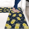 thumbnail image 2 of Farmhouse Lemon Kitchen Rugs and Mats Set of 2 Summer Kitchen Decoration Rug Non Slip Super Absorbent Kitchen Mats for Sink Waterproof Runner Rug for Laundry Room 17"x48"+17"x24", 2 of 7