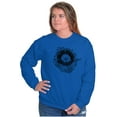 thumbnail image 3 of Whale Compass Free Spirit Animal Women Plus Size Crewneck Sweatshirt Brisco Brands 5X, 3 of 5